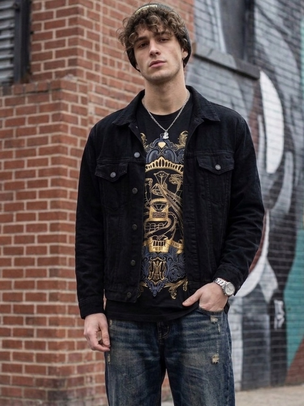 American Apparel Mario Rosena Robot Graphic Tee